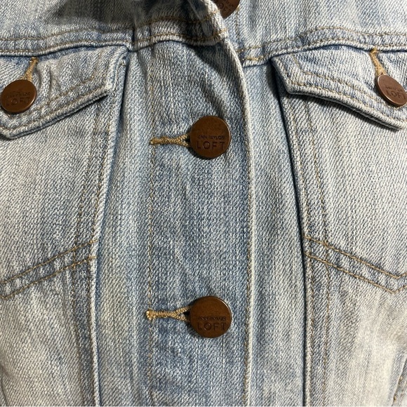 LOFT Denim vest vintage blue size XS - Picture 10 of 16